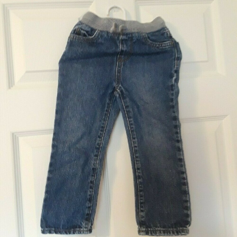 Place Kids Blue Jeans with Gray Waistband
